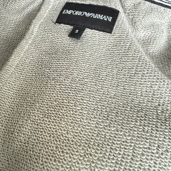 Emporio Armani Mens Gray Cotton Joggers Zip Pocket Sweatpants Logo, XS, S, XL - Picture 12 of 15